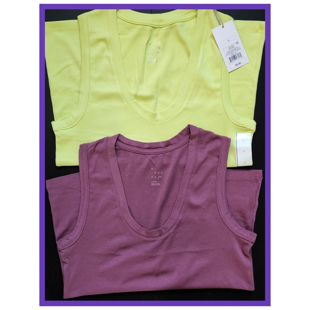2 Tanks- a new day- Sz L- NWT